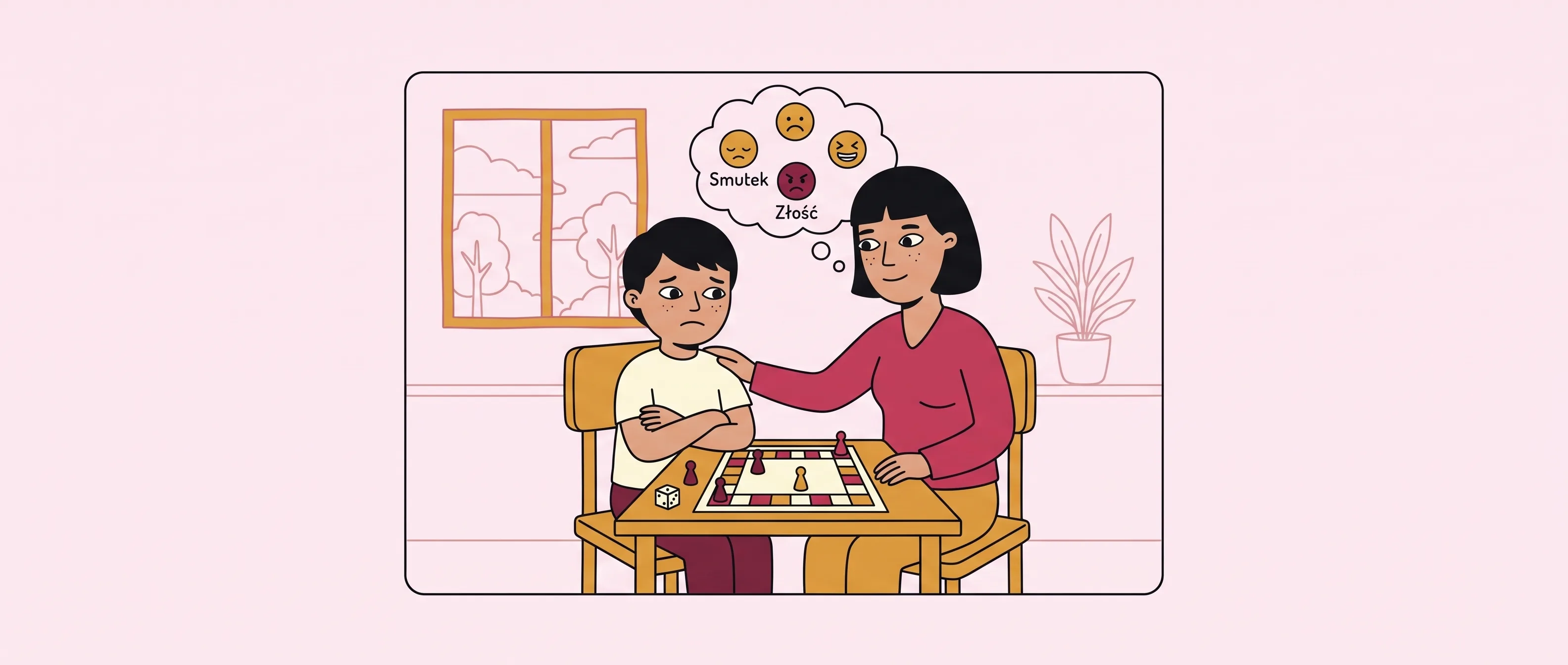 Child learning to cope with losing a game