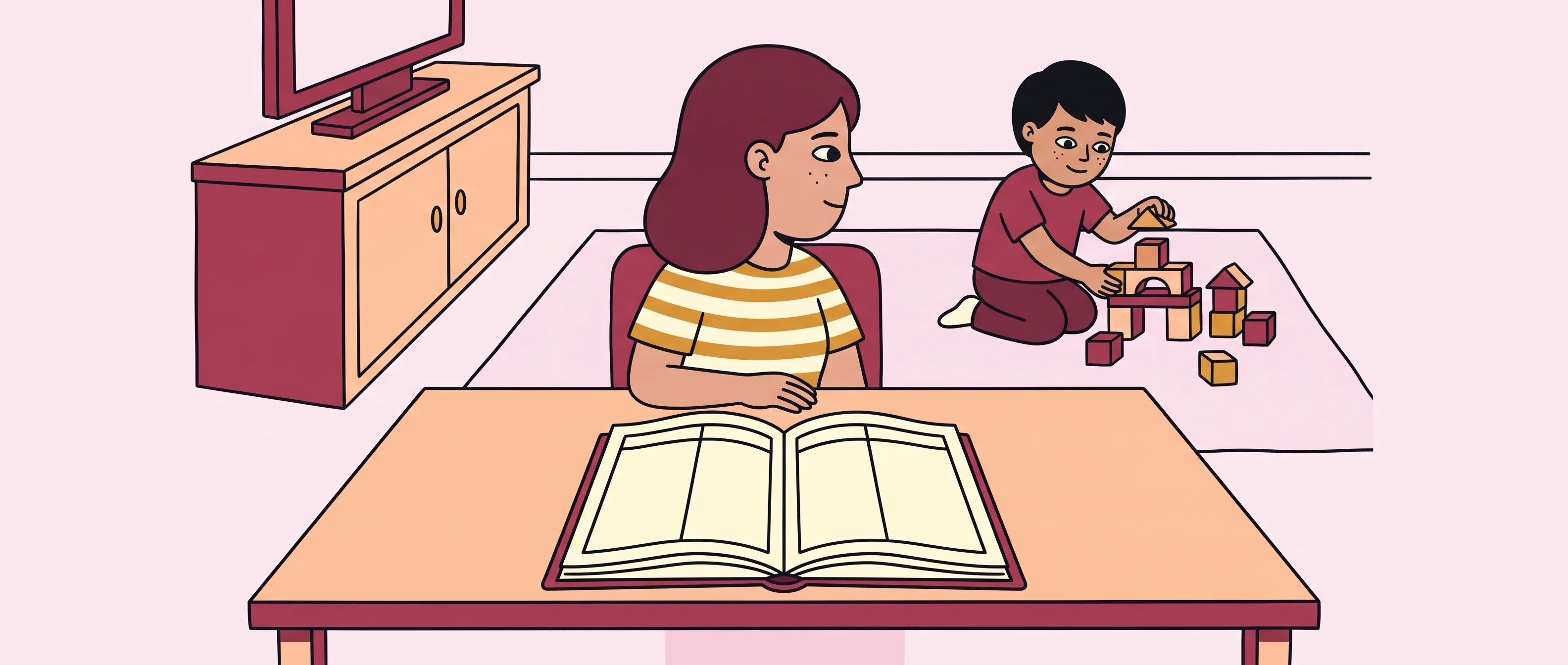 Parent using an ABC behavior journal to observe a child’s challenging behavior