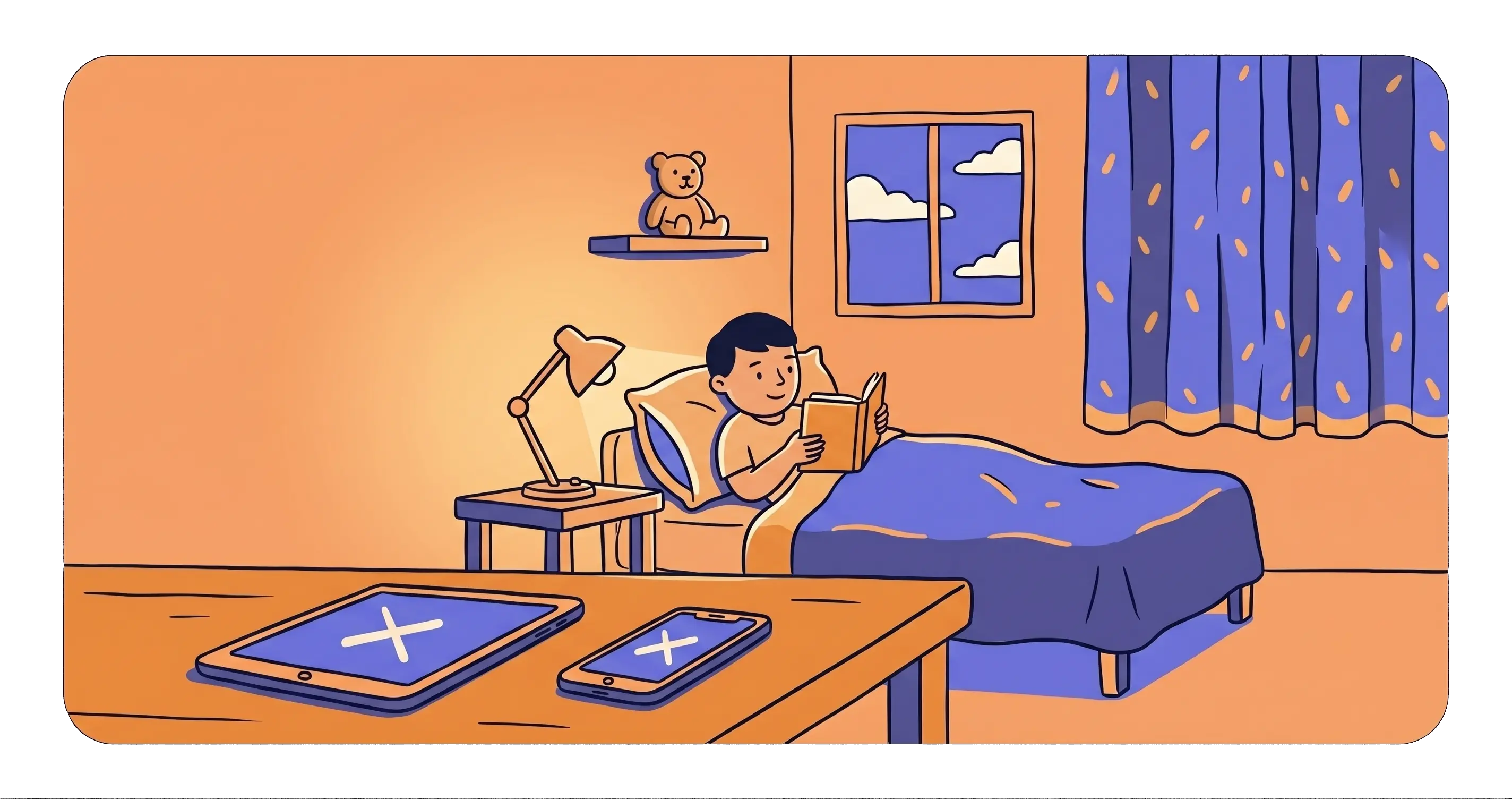A child experiencing a night terror or nightmare